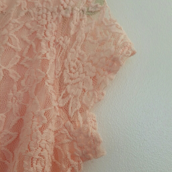 Pastel Pink Lovesick Casual Lacey Dress - Picture 4 of 4
